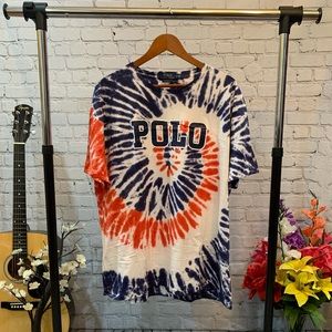 Polo Ralph Lauren Tie Dye Logo T Shirt Classic Fit